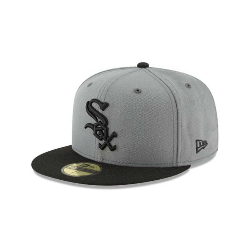 MLB Chicago White Sox Storm Basic 59Fifty Fitted (VVT3733) - Grey New Era Caps